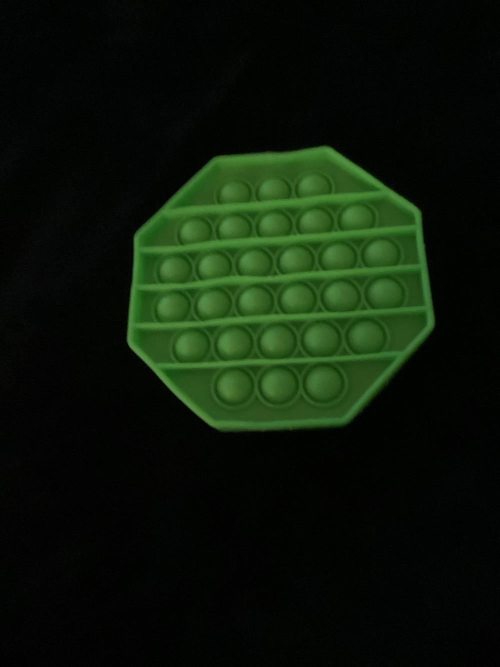 Octagon Green Silicone Pop Bubble Fidget Toy